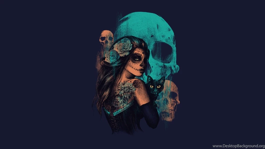 Women, Sugar Skull, Skull, Artwork, Fantasy Art Wallpapers HD
