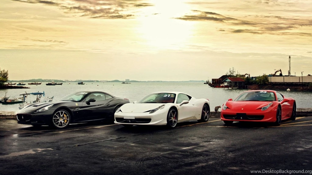 Ferrari 458 Italia Black And White Image