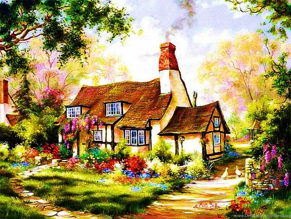Country Cottage Desktop Wallpaper, Cottage Images