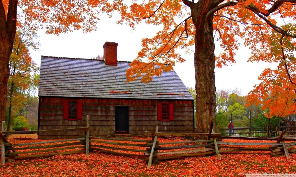 Autumn Cottage HD Desktop Wallpapers : High Definition : Fullscreen ...