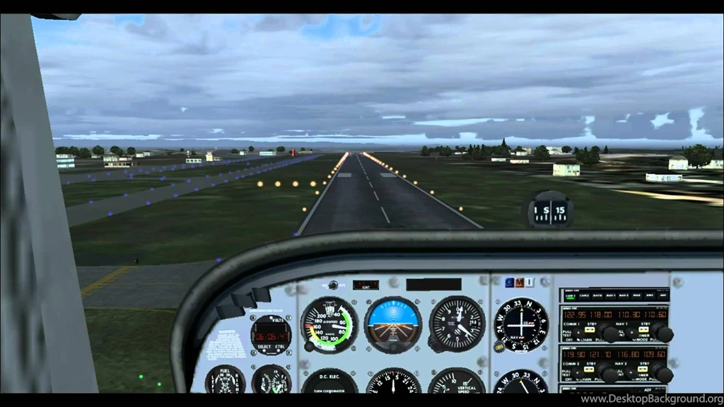 Default FS2004 Cessna 172 Taxi, Takeoff And Landing YouTube