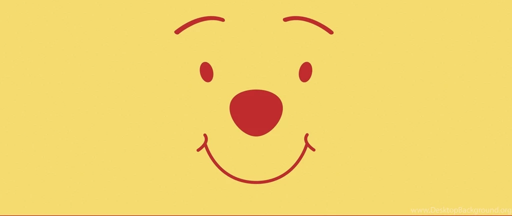 Download Wallpapers 2560x1080 Pooh Bear, Face, Drawing, Minimalism ...
