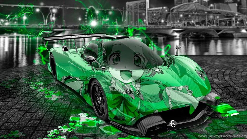 Pagani Zonda R Anime Aerography Girl City Car 2014 « El Tony