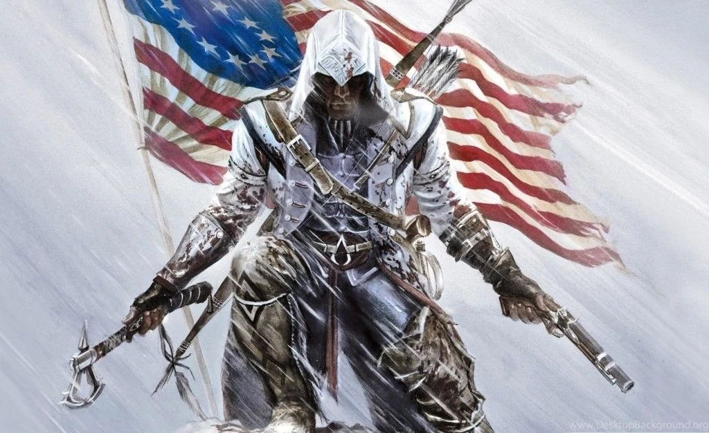 Assasins American Flag On The Ice Wallpapers HD