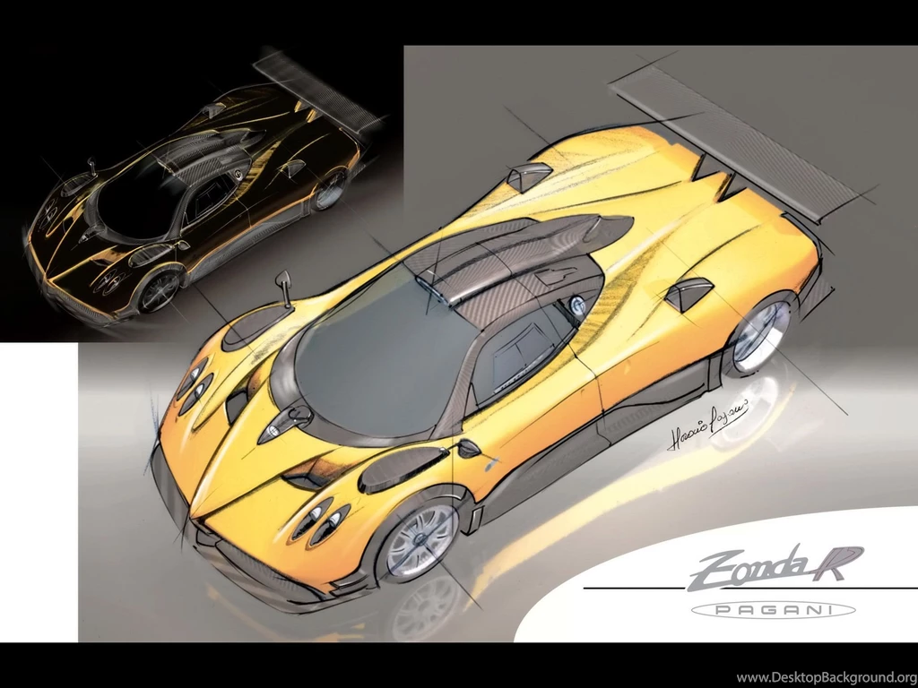 2009 Pagani Zonda R   Drawing   1920x1440   Wallpapers