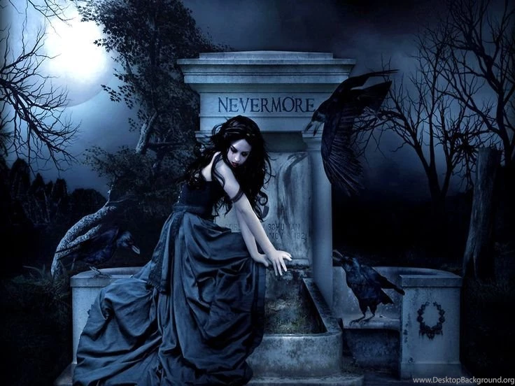 Dark Gothic Nevermore Tomb Wallpapers
