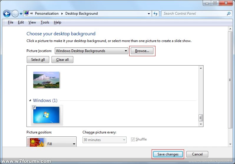How To Change Wallpapers