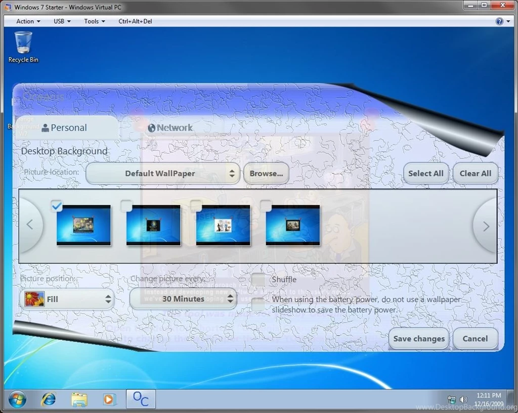 Desktop Backgrounds Wallpapers Change In Windows 7 Starter ...