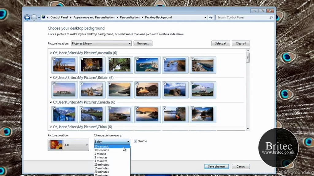Automatically Change And Rotate Desktop Backgrounds Wallpapers In ...