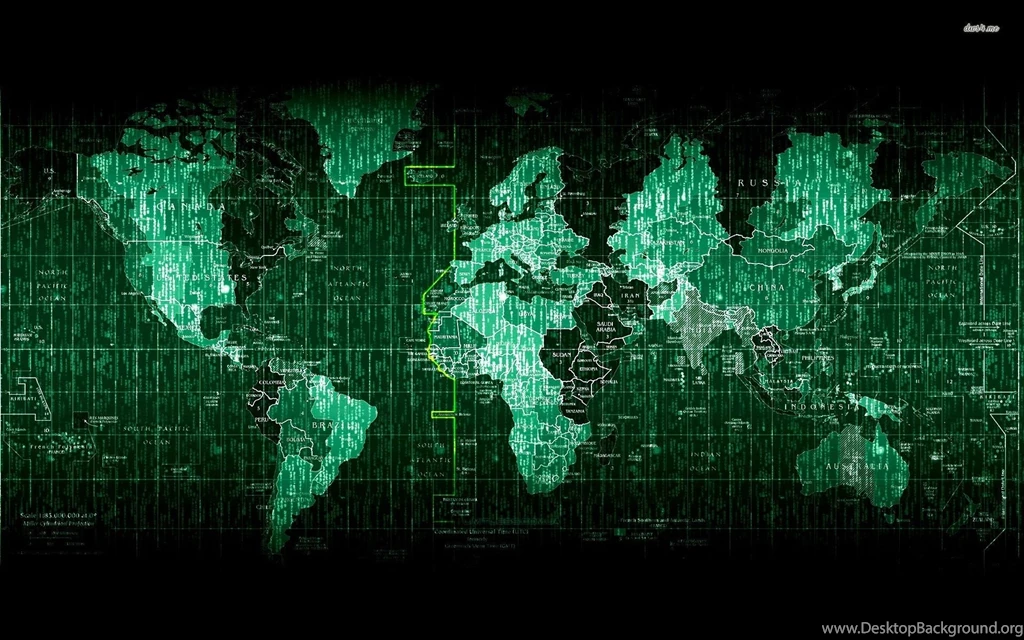 Green World Map Wallpapers   Digital Art Wallpapers