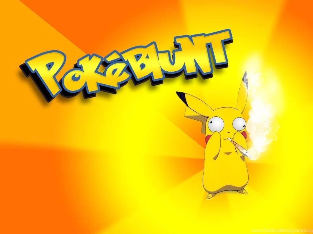 Pikachu Pokemon Drugs Marijuana Wallpapers (