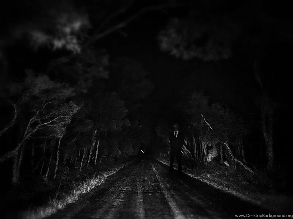 Slender Man On A Dark Road By Littleredplanet On DeviantArt
