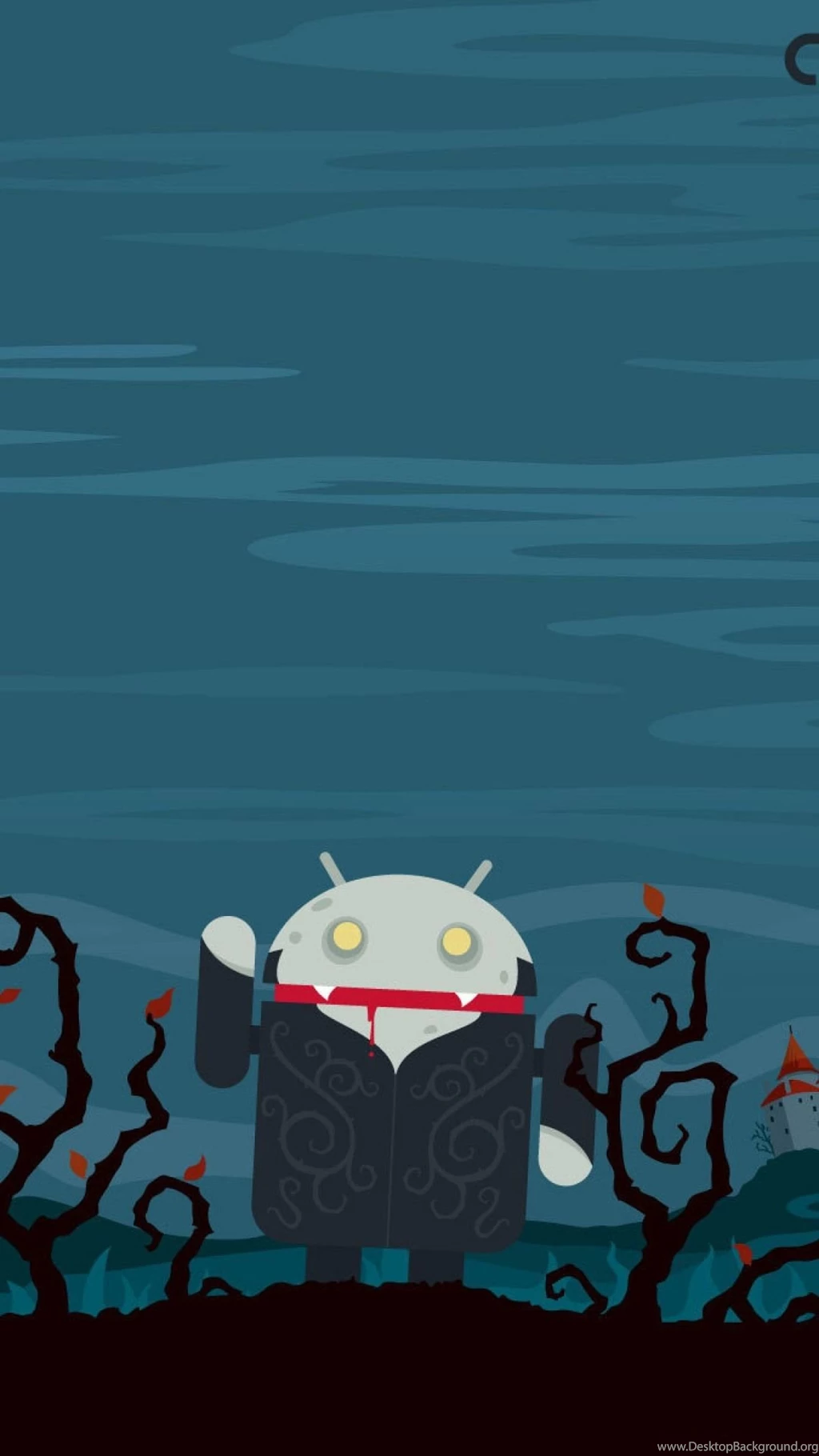 Download Wallpapers 1080x1920 Android, Blue, Black, Pumpkin, Mice ...