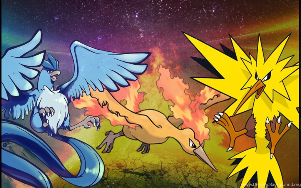 Pokemon Zapdos Articuno Moltres Wallpapers