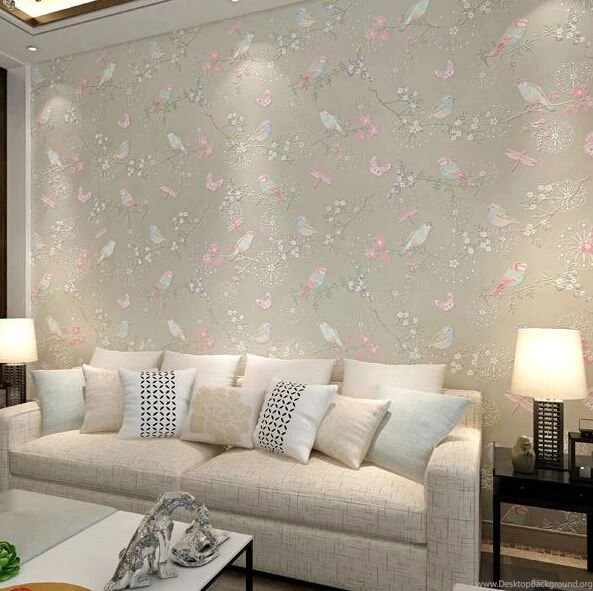 Aliexpress.com : Buy Modern Bird Wallpapers Home Decor Flower Wall ...