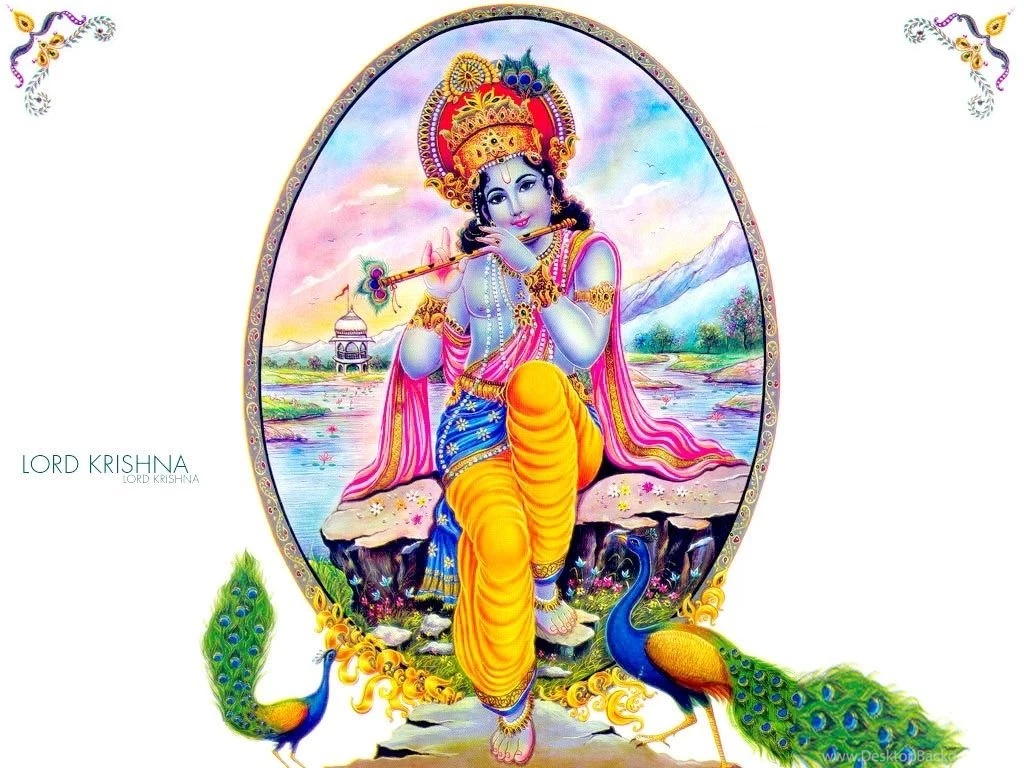 Lord Krishna And Peacock Hd Wallpapers