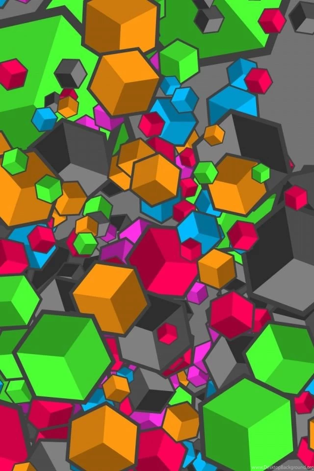 Colorful Cubes 2 iPhone Wallpapers Download ILikeWallpapers Is The ...