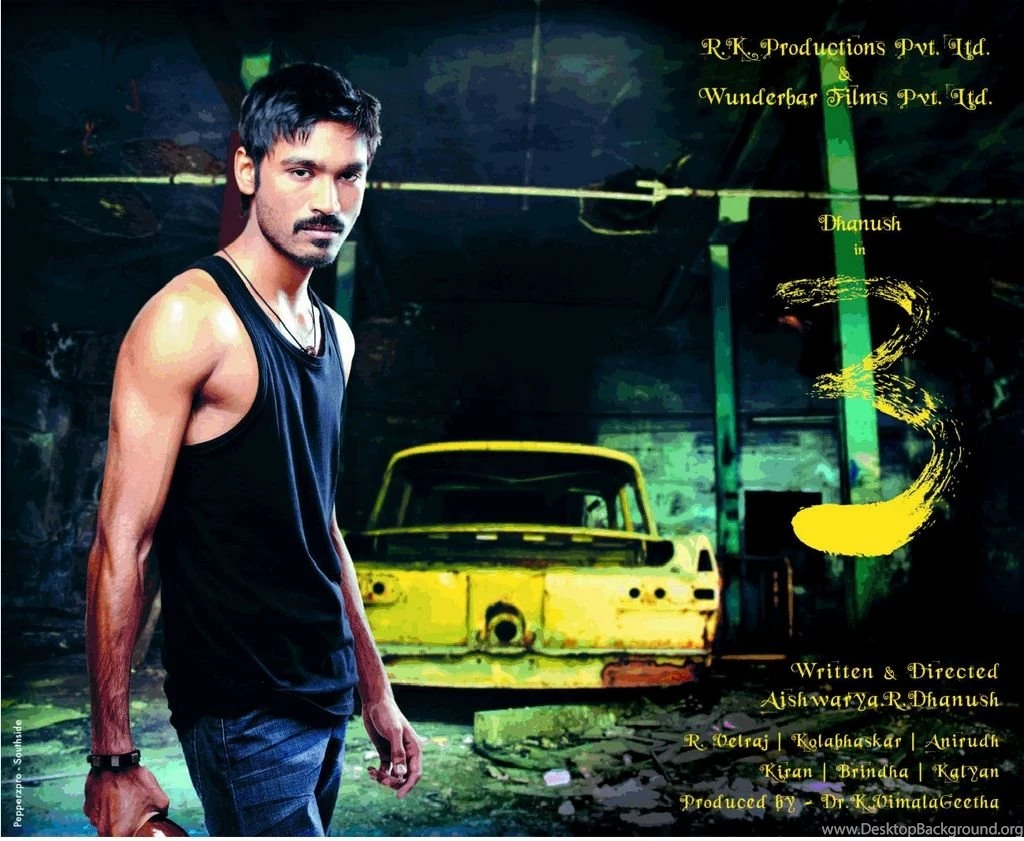 3 Tamil Movie Wallpaper, 3 Poster, 1024x768 Wallpapers 54841