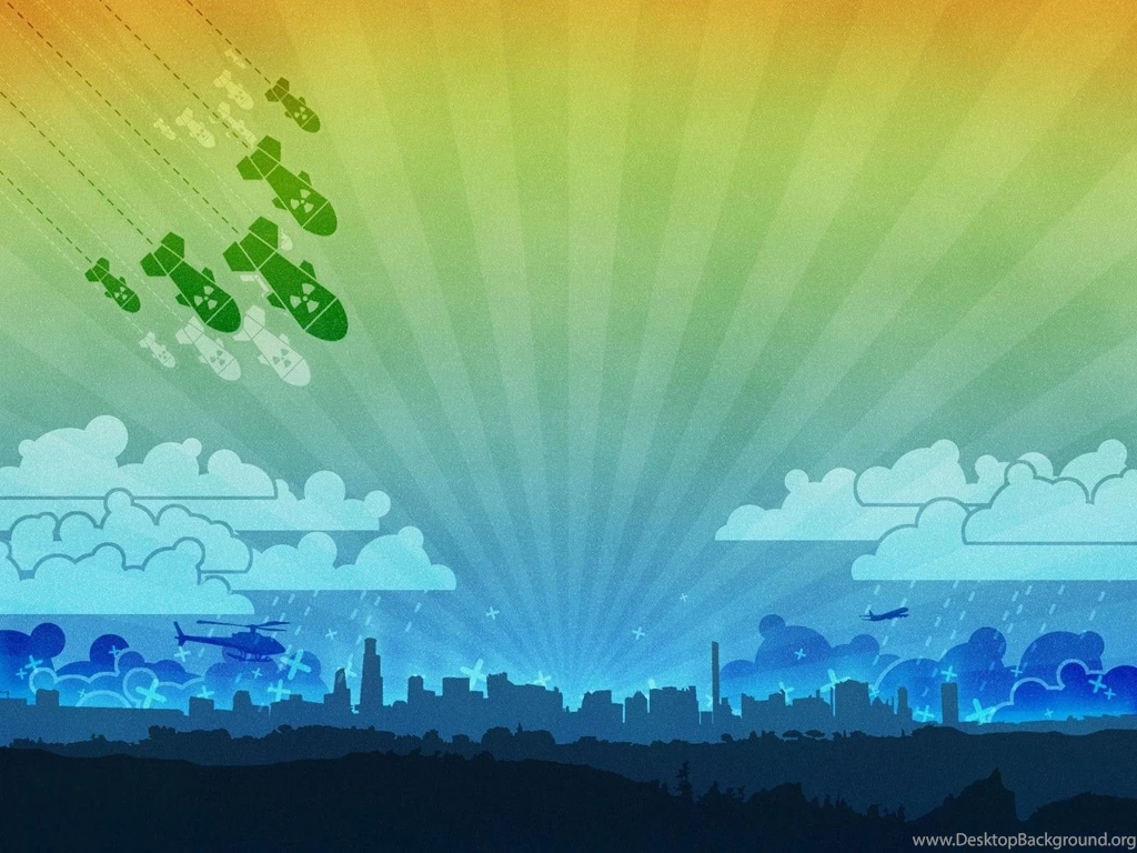 Huge Wallpapers Bundles: Atom Bomb Rain