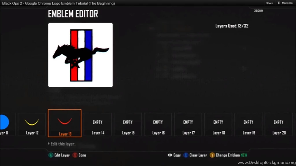 Mustang Logo Emblem Black Ops 2 YouTube
