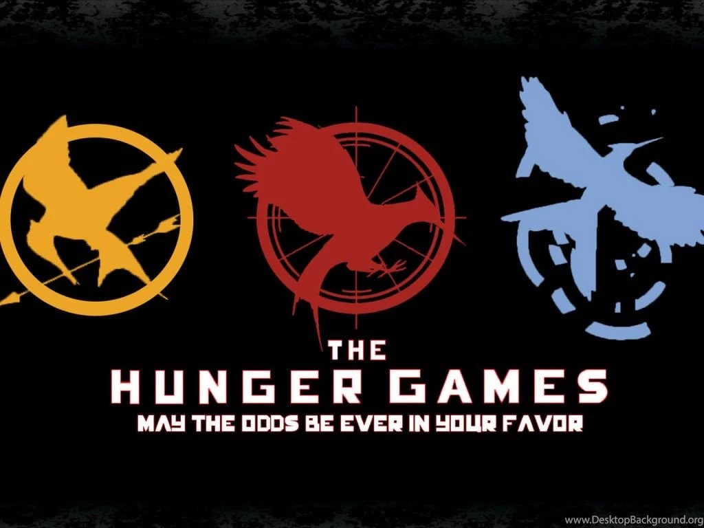 1024x768 The Hunger Games Logos Desktop PC And Mac Wallpapers