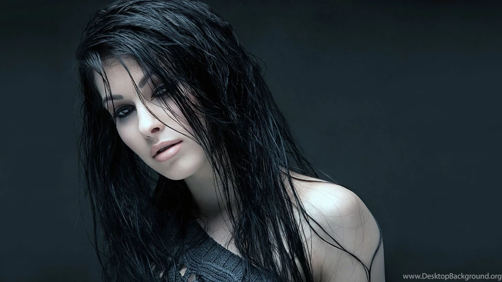 Download Wallpapers 2560x1440 Brunette, Girl, Face, Model Mac iMac ...