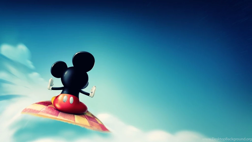 Download Wallpapers 1920x1080 Mickey Mouse, Fly, Sky, Toon Full HD ...