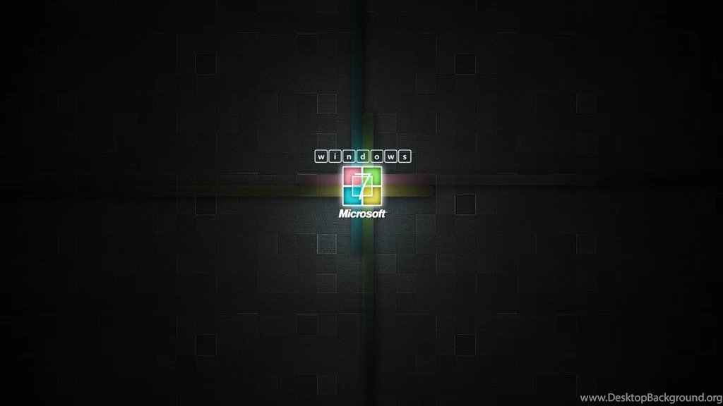 Windows 7 Logo Black Wallpapers Desktop