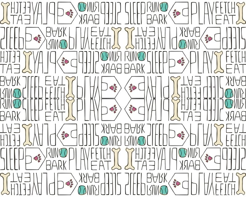 Dogs Life Pink & Tiffany Blue Wallpapers Heatherdutton ...