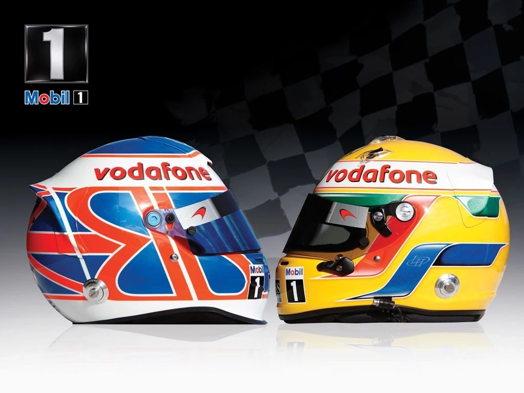 Lewis & Jenson Race Helmets Wallpapers Lewis Hamilton Wallpapers ...