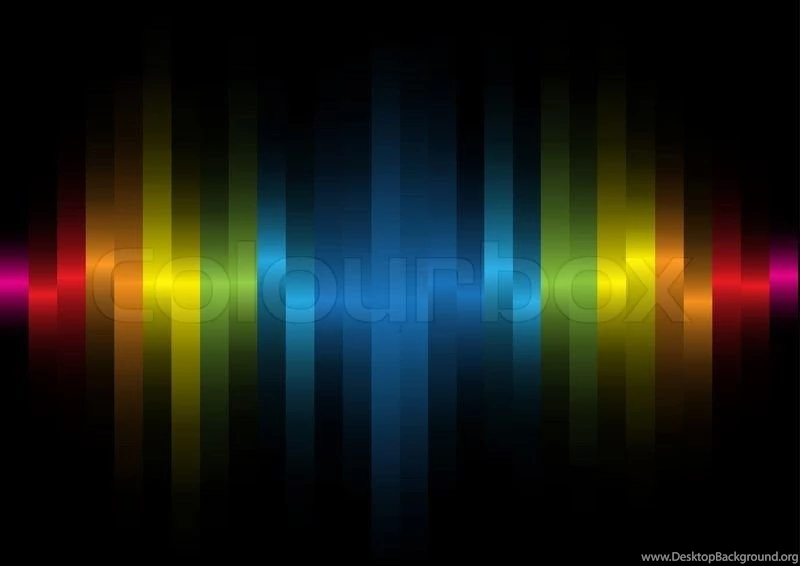 Iridescent Light On A Black Backgrounds