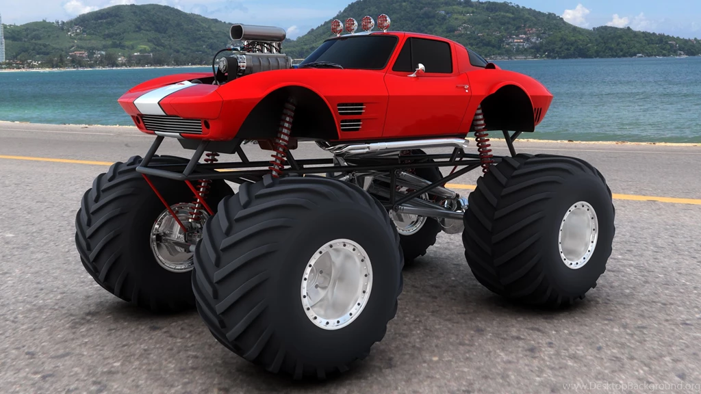 Ford Pickup 4x4 Wheel Monster Monster truck Truck Hot Rod Rods ...