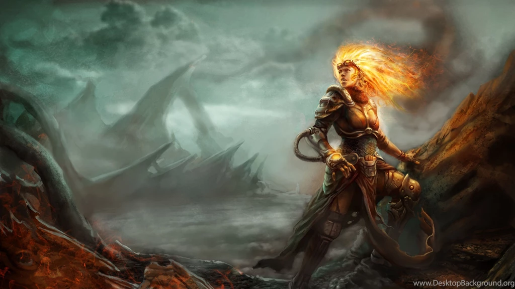Download Wallpapers 3840x2160 Magic, The Gathering, Chandra, Art 4K ...