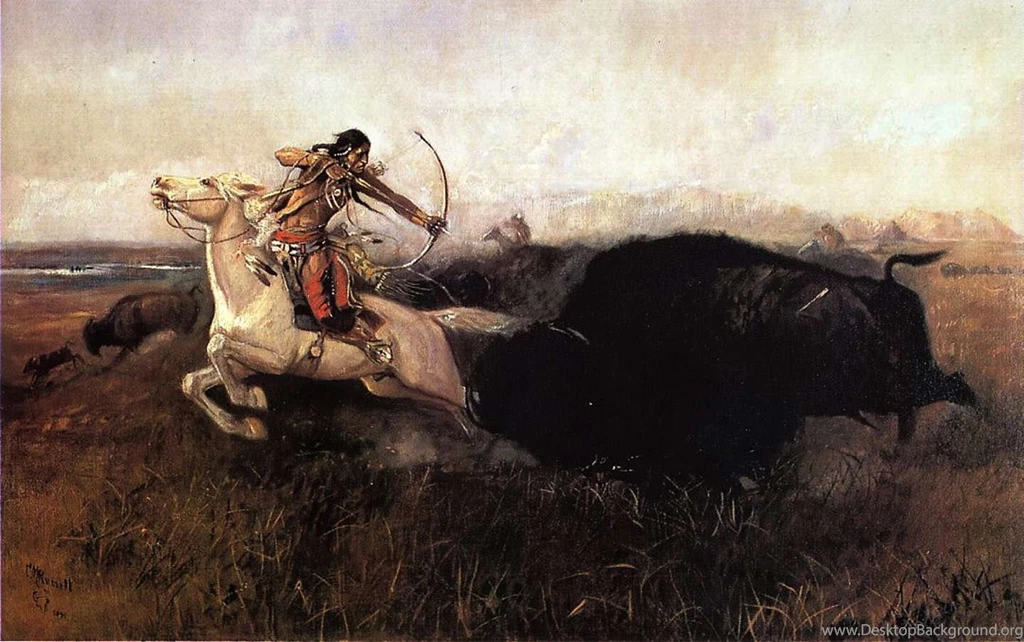 Native American Men Hunting