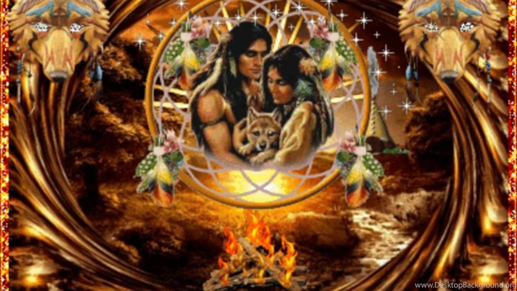 NATIVE AMERICAN LONEWOLF WALLPAPER (