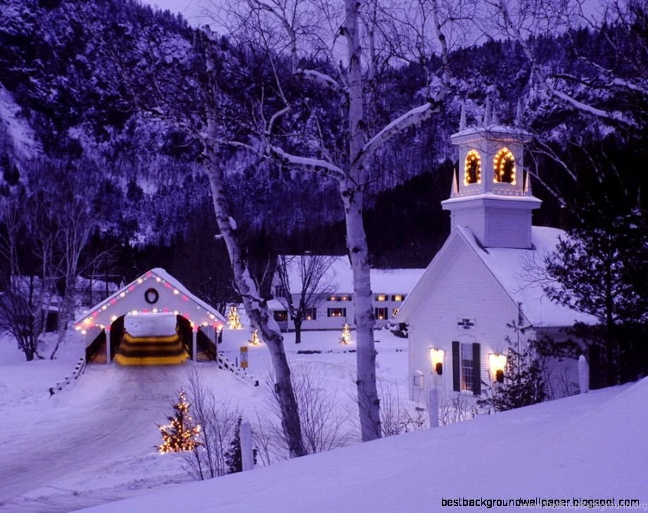 Christmas Scenes Backgrounds Wallpapers