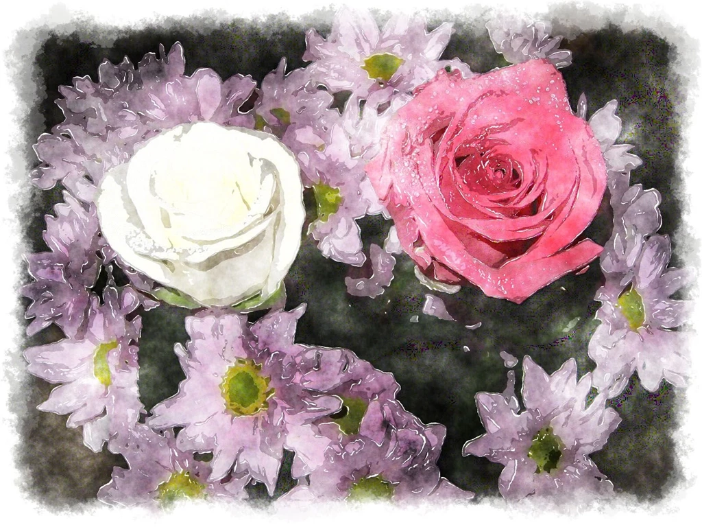 Watercolor Roses, Watercolor Painting Of Beautiful Rose A ...