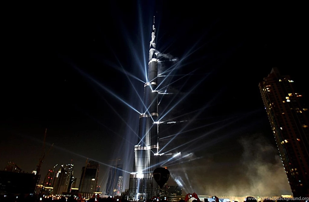 Burj Dubai Tower Cool Sky Lights Dark Tower3 Modern Wallpapers For ...