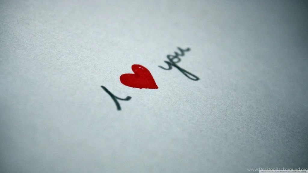 I Love You Written On Paper HD Desktop Wallpapers : Widescreen ...