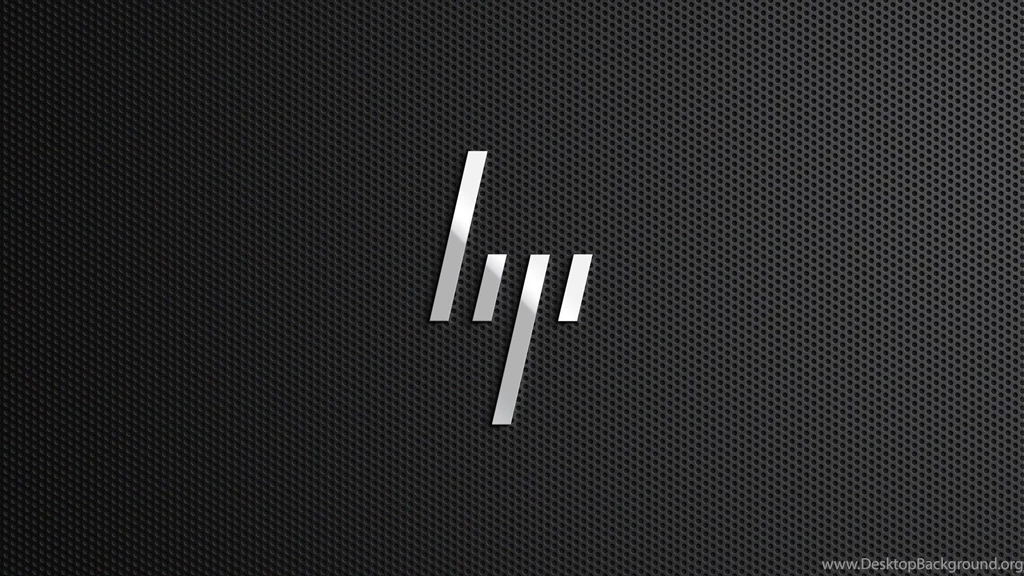 HP Company Logo In Black Backgrounds Image
