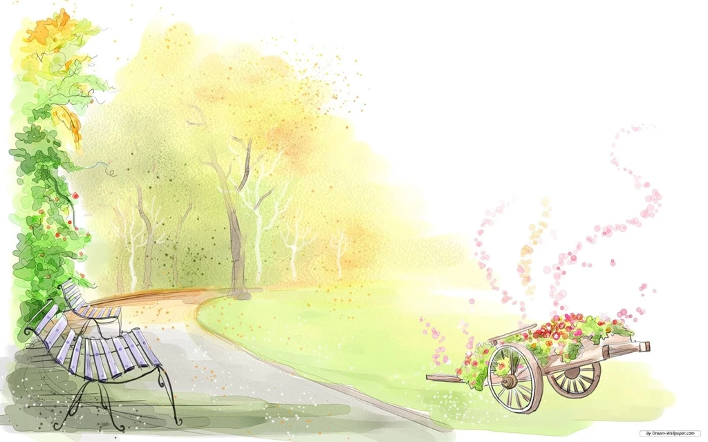 Free Wallpapers   Free Art Wallpapers   Drawing Beautiful Scenery ...