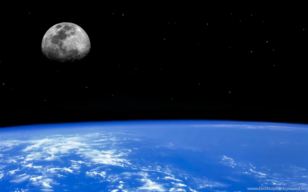 EARTHS NATURAL SATELLITE WALLPAPER   (