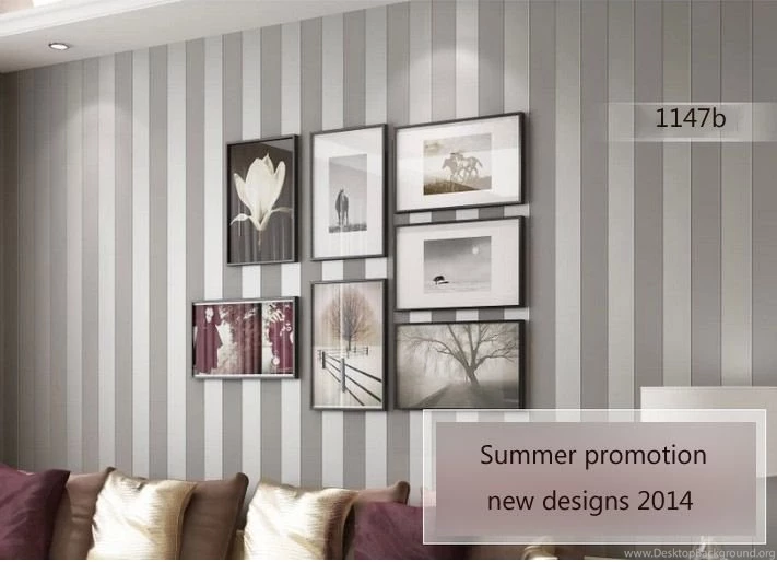 Aliexpress.com : Buy Papel Parede Grey Striped Wallpapers Wall ...