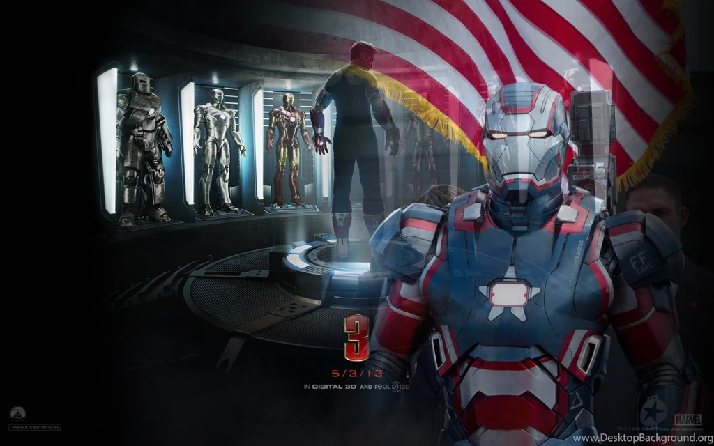 Iron Man 3 Patriotic Iron Man Exclusive HD Wallpapers