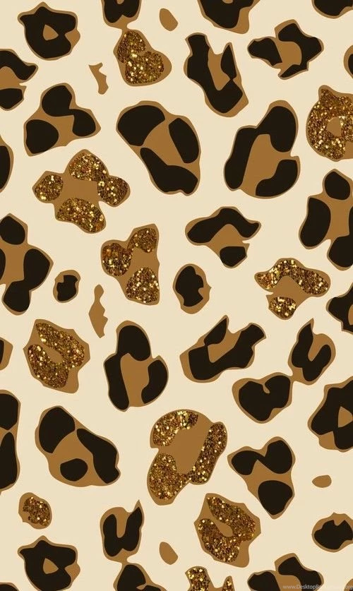 Gold & Black Glitter Spots