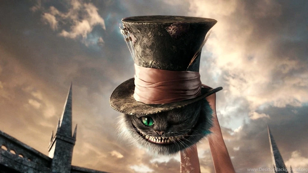 Cheshire Cat With A Top Hat Alice In Wonderland Desktop ...