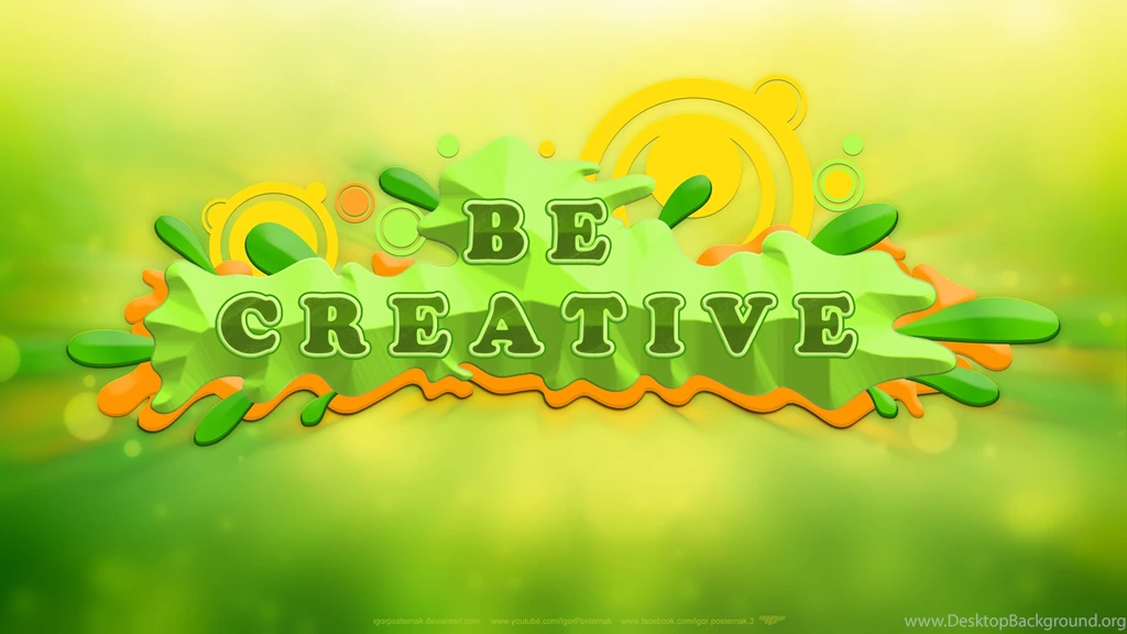 Creative Cool Free Download Green Yellow Art Backgrounds 4k HD ...