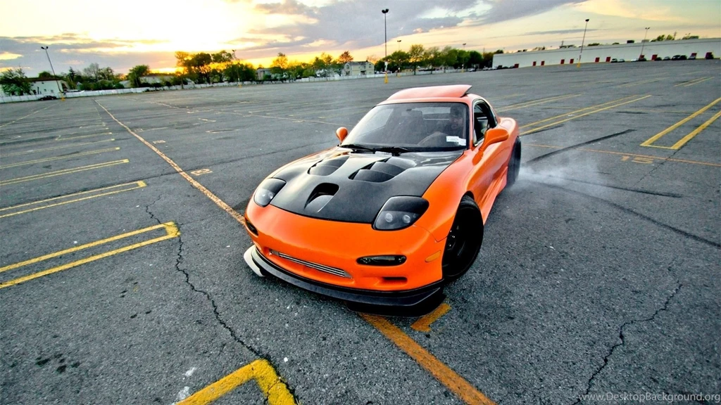 Cars Vehicles Drifting Tuned Mazda Rx7 Wallpapers