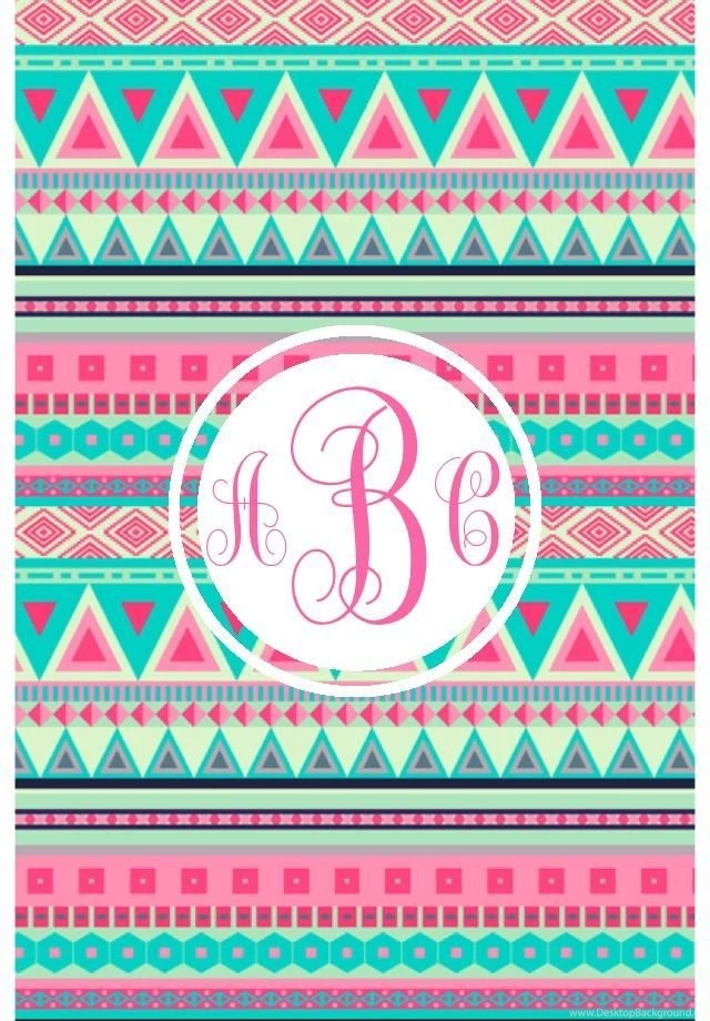 Monogram App Tribal Iphone/ipad Wallpapers