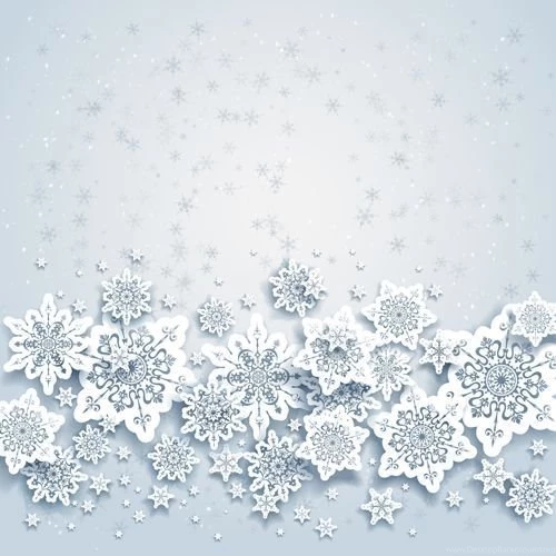 Beautiful Snowflakes Christmas Backgrounds Vector 02 Vector ...